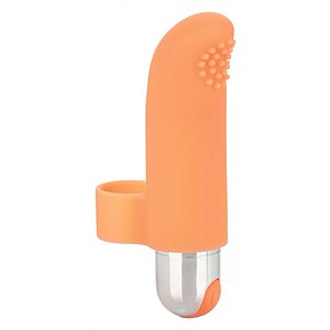 Vibrator Clitoridian Finger Tickler Portocaliu pe SexLab
