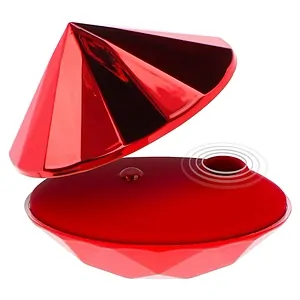 Vibrator Clitoridian Ruby Red Diamond Roșu pe SexLab