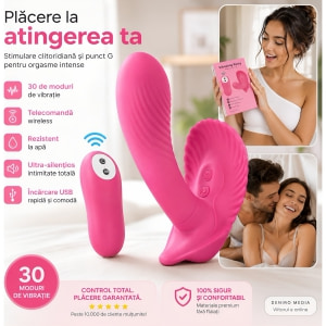 Vibrator Cochilia Dragostei Cu Telecomandă Roz