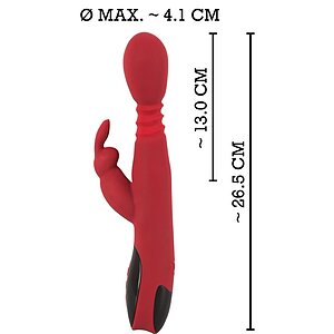 Vibrator Cu încălzire You2Toys Rabbit Roșu