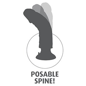 Vibrator cu Ventuză King Penis 20cm