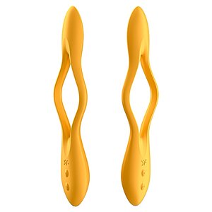 Vibrator Cuplu Elastic Joy Portocaliu