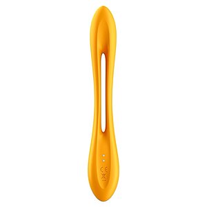 Vibrator Cuplu Elastic Joy Portocaliu