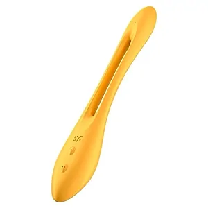 Vibrator Cuplu Elastic Joy Portocaliu pe SexLab