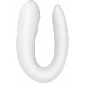 Vibrator Cuplu Satisfyer Double Joy Alb