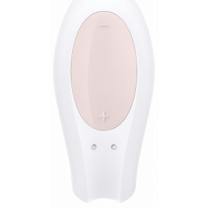 Vibrator Cuplu Satisfyer Double Joy Alb
