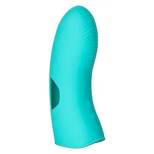 Vibrator Deget Silicone Marvelous Tickler Turcoaz pe SexLab