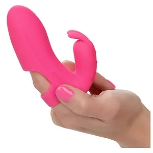 Vibrator din Silicon Pentru Plăcere cu Degetul Roz pe SexLab