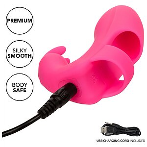 Vibrator din Silicon Pentru Plăcere cu Degetul Roz