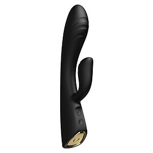 Vibrator Dorcel Flexi Rabbit Heating Negru pe SexLab