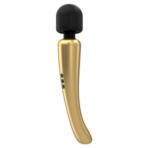 Vibrator Megawand Auriu 29.5 Cm Vibrator Personal Auriu Pentru Femei Reincarcabil