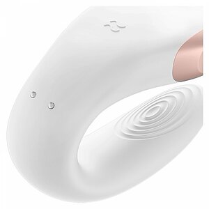 Vibrator Double Love Luxury Partner Alb