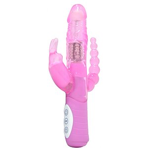 Vibrator Dual Pleasure Rabbit Roz pe SexLab