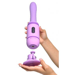 Vibrator ThrustHer Fantasy Love Cu Împingere Mov
