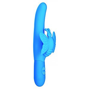 Vibrator Albastru Cu Fluture Pentru Femei