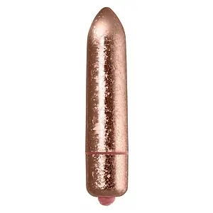Vibrator Frosted Fleurs Crystal Auriu pe SexLab
