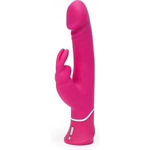 Vibrator Happy Rabbit Realistic Dual Density Roz pe SexLab