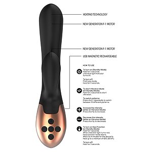 Vibrator Heating G-Spot Exquisite Negru pe SexLab