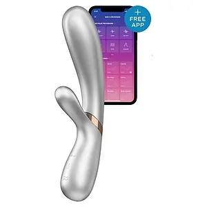 Erotic Shop Online Vibrator Hot Lover Heat Argintiu pe SexLab