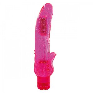 Vibrator Jammy Jelly Flame Glitter Roz pe SexLab