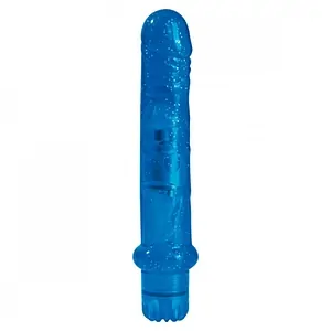 Vibrator Jammy Jelly Fresh Glitter Albastru pe SexLab