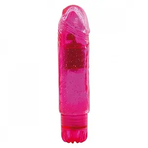 Vibrator Jammy Jelly Gleamy Glitter 13.5cm Roz pe SexLab