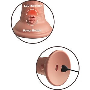 Vibrator King Penis Elite Dual Density 21cm