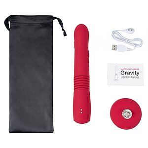 Vibrator Lovense Gravity Thrusting Roșu