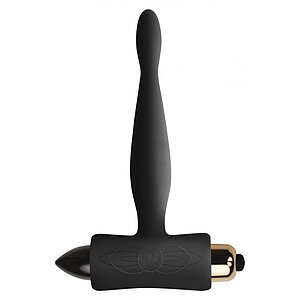 Vibrator Negru Pentru Stimulare Anala Vibrator Cu Mini Motor Detasabil