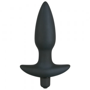 Vibrator Plug Medium Velvet Negru pe Sexlab.ro
