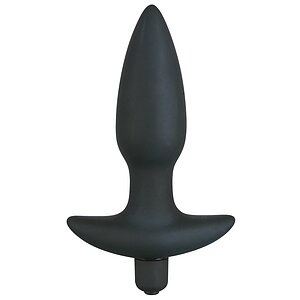 Vibrator Plug Medium Velvet Negru pe SexLab
