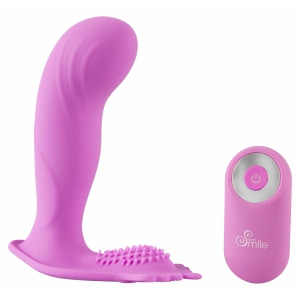 Vibrator Roz Cu Telecomanda Pentru Femei Vibrator Punct G Panty Sweet Smile Roz