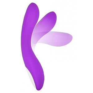 Vibrator Punctul G FLUX Silicone Bendable Mov pe SexLab