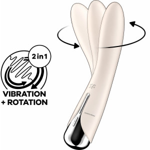 Vibrator Punctul G Satisfyer Spinning Vibe 1 Alb pe Sexlab.ro