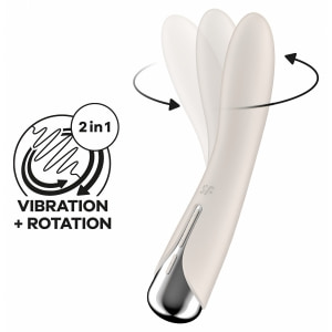 Vibrator Punctul G Satisfyer Spinning Vibe 1 Alb Vibrator Punctul G Satisfyer Spinning Vibe 1 Alb pe Sexlab.ro