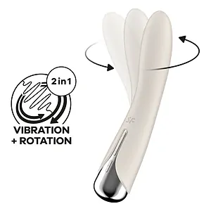 Vibrator Punctul G Satisfyer Spinning Vibe 1  Alb pe SexLab