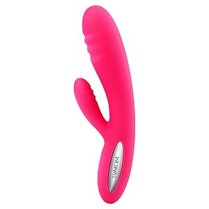 Vibrator Rabbit Cu Încălzire Svakom Adonis Roșu pe SexLab