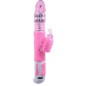 Vibrator Rabbit Fascination Bunny Roz pe SexLab