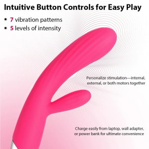 Vibrator Rabbit Încălzire Svakom Angel Roz