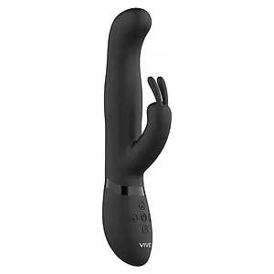 Vibrator Rabbit Izara Rotating Beads Negru pe SexLab