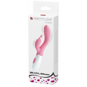 Vibrator Rabbit Pretty Love Hyman pentru Punctul G Roz