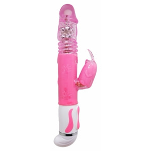 Vibrator Rabbit Cu Cap Realist Care Se Roteste Vibrator Rabbit Roz Pentru Incepatori