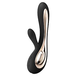 Vibrator Rabbit Soraya 2 Negru pe SexLab