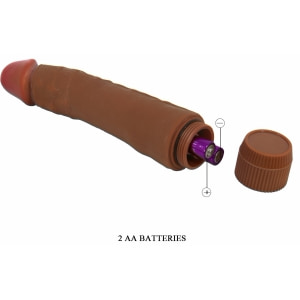 Vibrator Realist Ergonomic Pentru Cuplu 24cm Multi‑viteze Maro