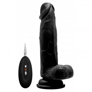 Vibrator Realistic Penis 20cm Negru pe Sexlab.ro