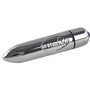 Jucarie Sexuala Mini Vibrator Argintiu Vibrator Mic Cromat Impermeabil 8 Cm