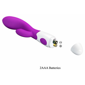 Vibrator Satisfacție Personalizată cu Stimulare Dublă Mov