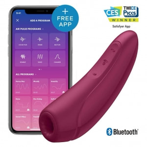 Vibrator Satisfyer Curvy 1 Plus Roșu pe Sexlab.ro