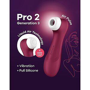 Vibrator Satisfyer Pro 2 Generation 3 Air Pulse Roșu