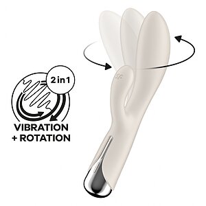 Vibrator Satisfyer Spinning Rabbit 1 Crem pe SexLab